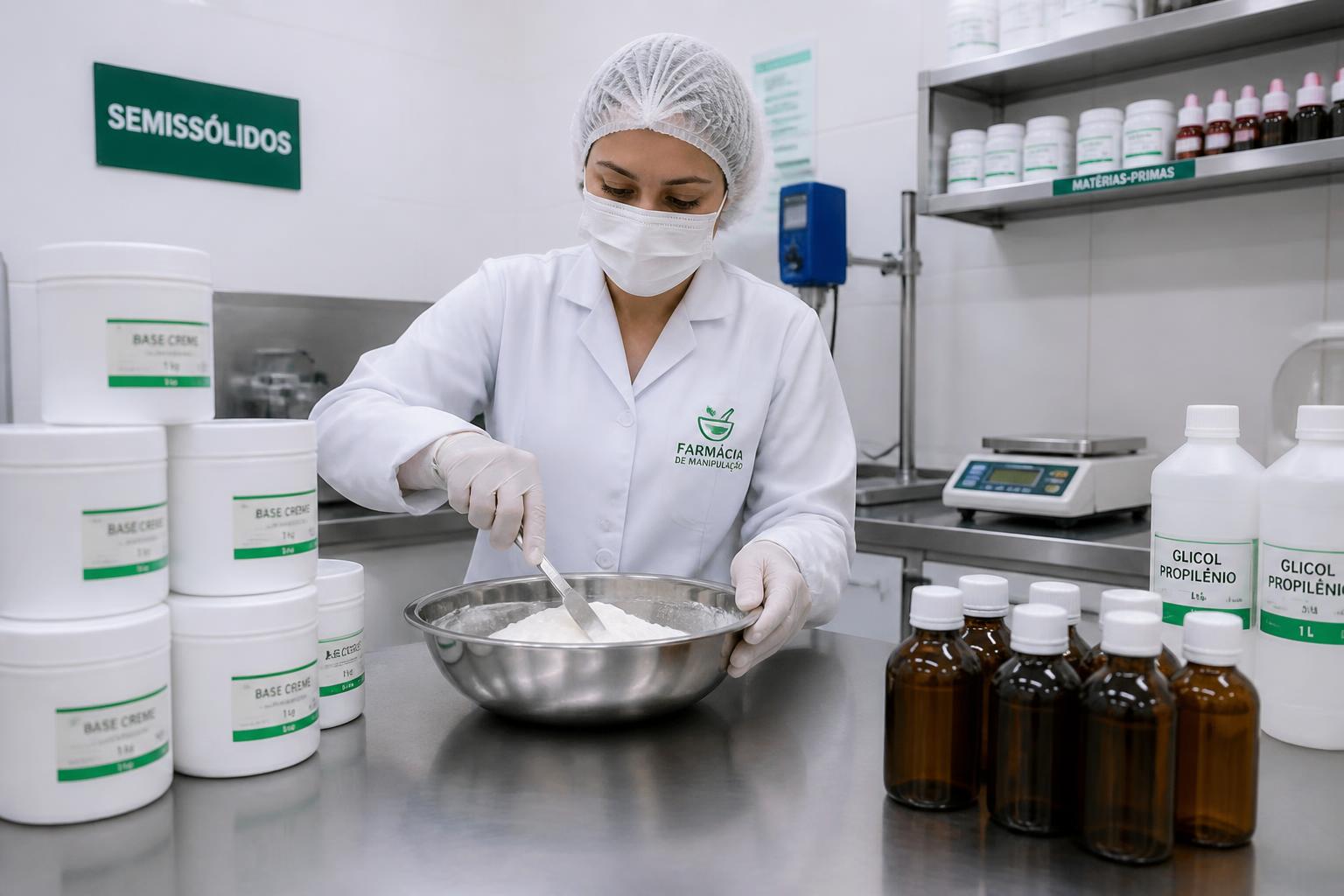 Área Semissólidos e Líquidos do laboratório Art Fórmula