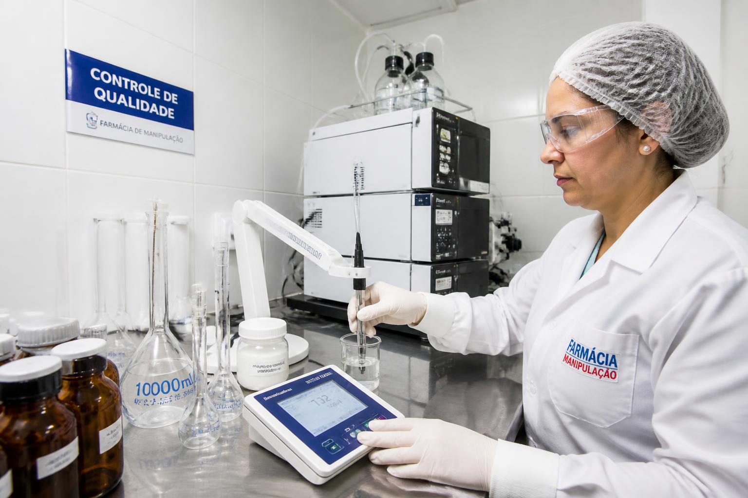 Área Controle de Qualidade do laboratório Art Fórmula