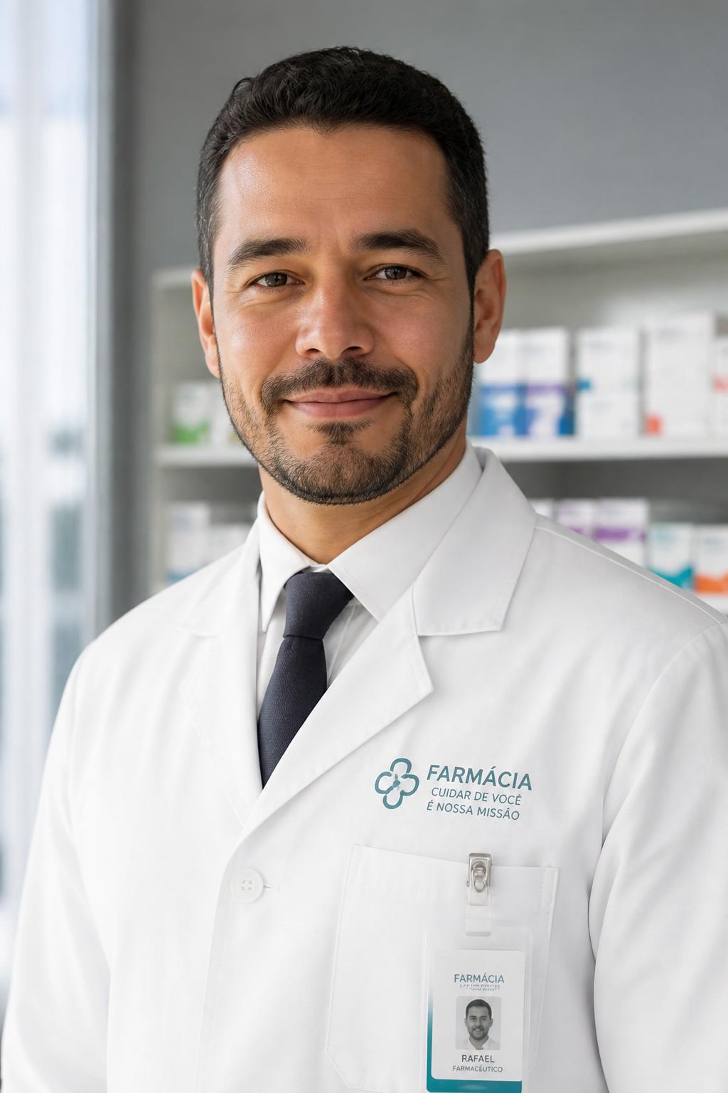 Retrato de Dr. Rafael Moretti, Farmacêutico Clínico